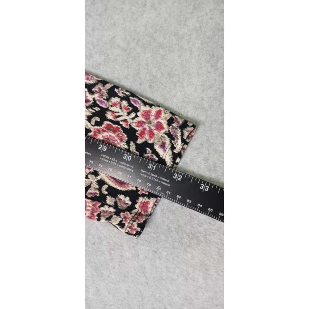 J Jill Wearever Collection Long Sleeve Boat Neck Blouse Womens Size XL Pink And - Picture 9 of 12